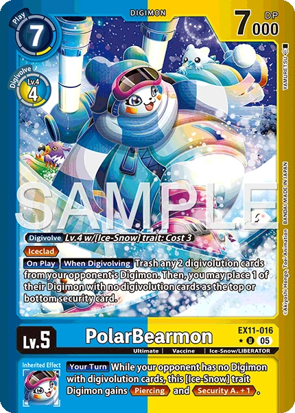 PolarBearmon EX11-016 (Limited Uncommon)