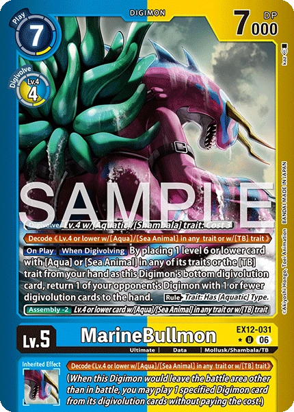 MarineBullmon EX12-031 (Limited Uncommon)