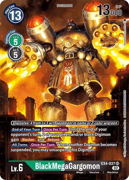 BlackMegaGargomon EX4-037 (Alternate Art)