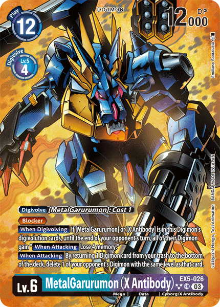 MetalGarurumon (X Antibody) EX5-026 (Alternate Art)3