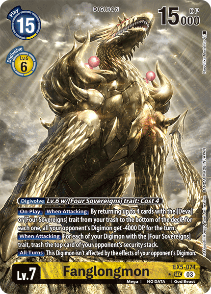 Fanglongmon EX5-074 (Alternate Art)