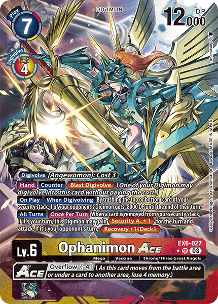 Ophanimon ACE EX6-027 (Alternate Art)