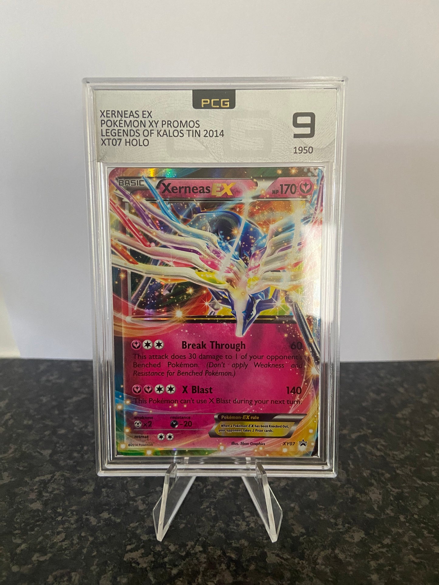 Pokemon TCG Xerneas EX XY Promo XY07 - Grade 9