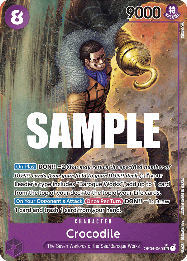 Crocodile OP04-060 (Alternate Art)