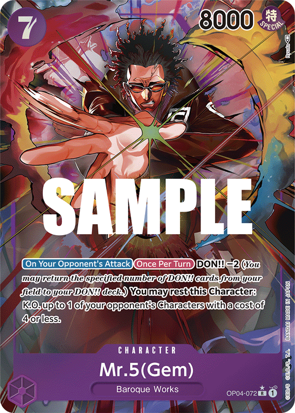 Mr.5(Gem) OP04-072 (Alternate Art)