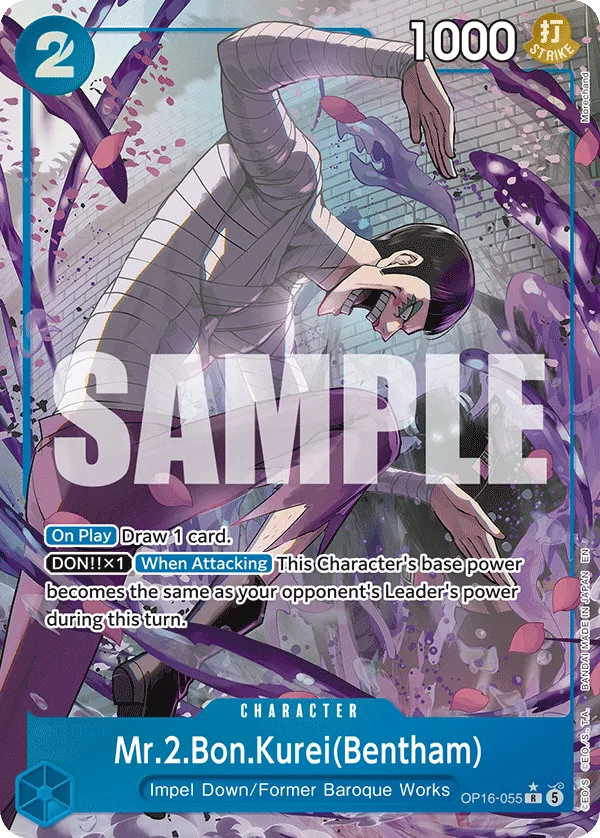 Mr.2.Bon.Kurei(Bentham) OP16-055 (Alternate Art)