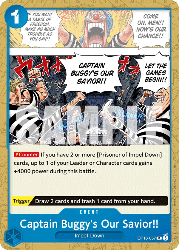 Captain Buggy's Our Savior!! OP16-057