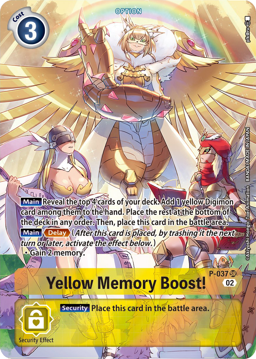 Yellow Memory Boost! P-037-RB1 (Alternate Art)