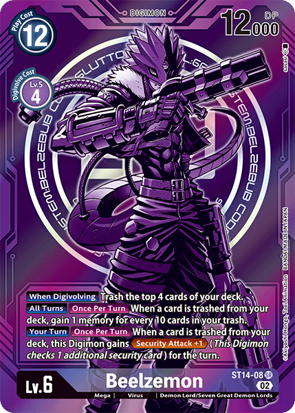 Beelzemon ST14-08 (Alternate Art)