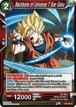 Backbone of Universe 7 Son Goku TB1-003