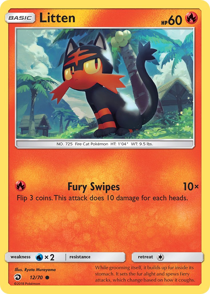 Litten | Dragon Majesty 12/70