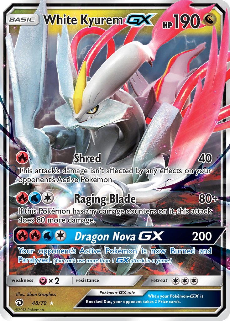 White Kyurem GX | Dragon Majesty 48/70