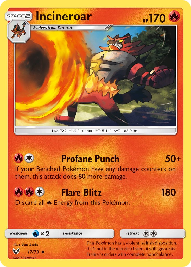 Incineroar | Shining Legends 17/73