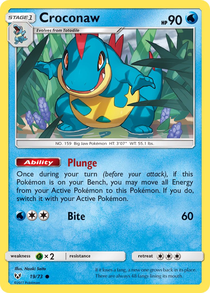 Croconaw | Shining Legends 19/73