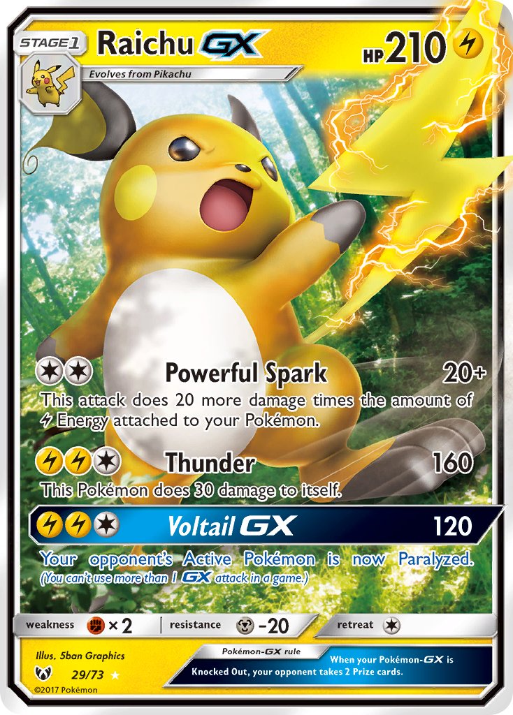Raichu GX | Shining Legends 29/73