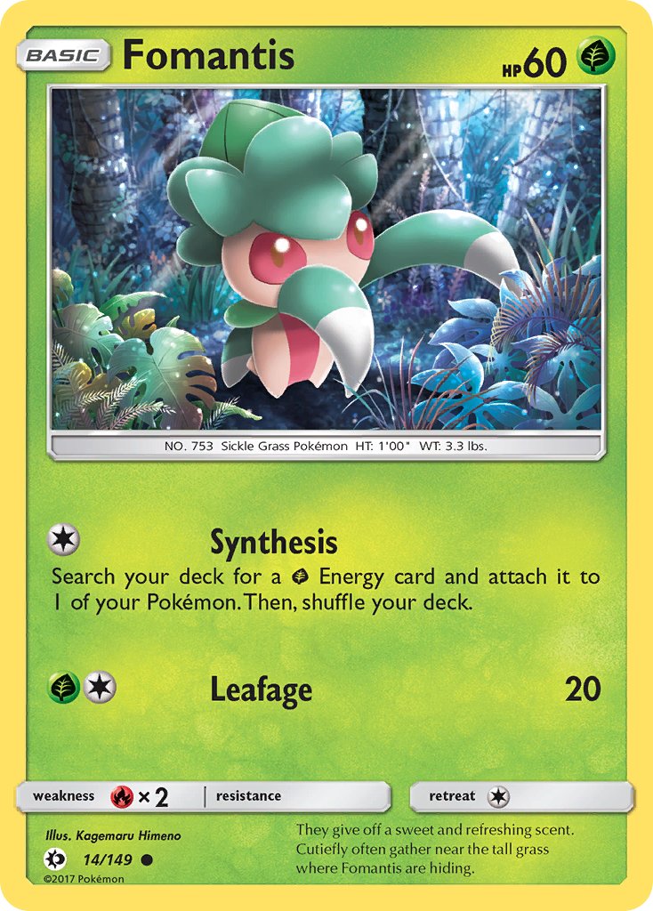 Fomantis | Sun & Moon Base Set 014/149