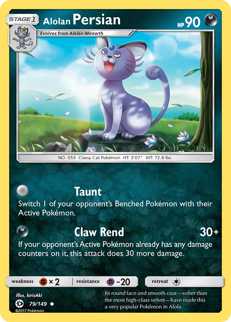 Alolan Persian | Sun & Moon Base Set 079/149