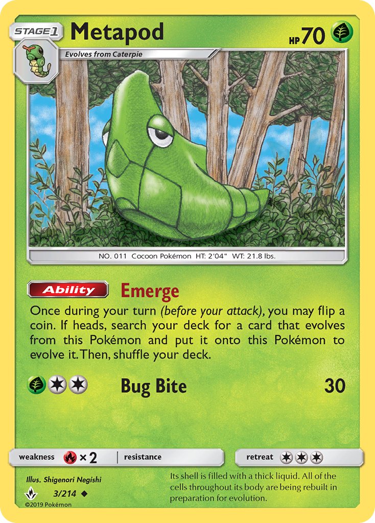 Metapod | Unbroken Bonds 003/214