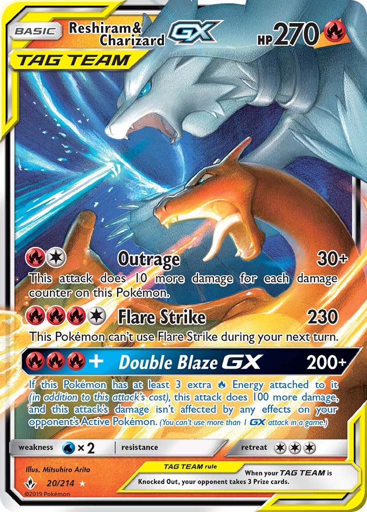 Reshiram & Charizard GX | Unbroken Bonds 020/214