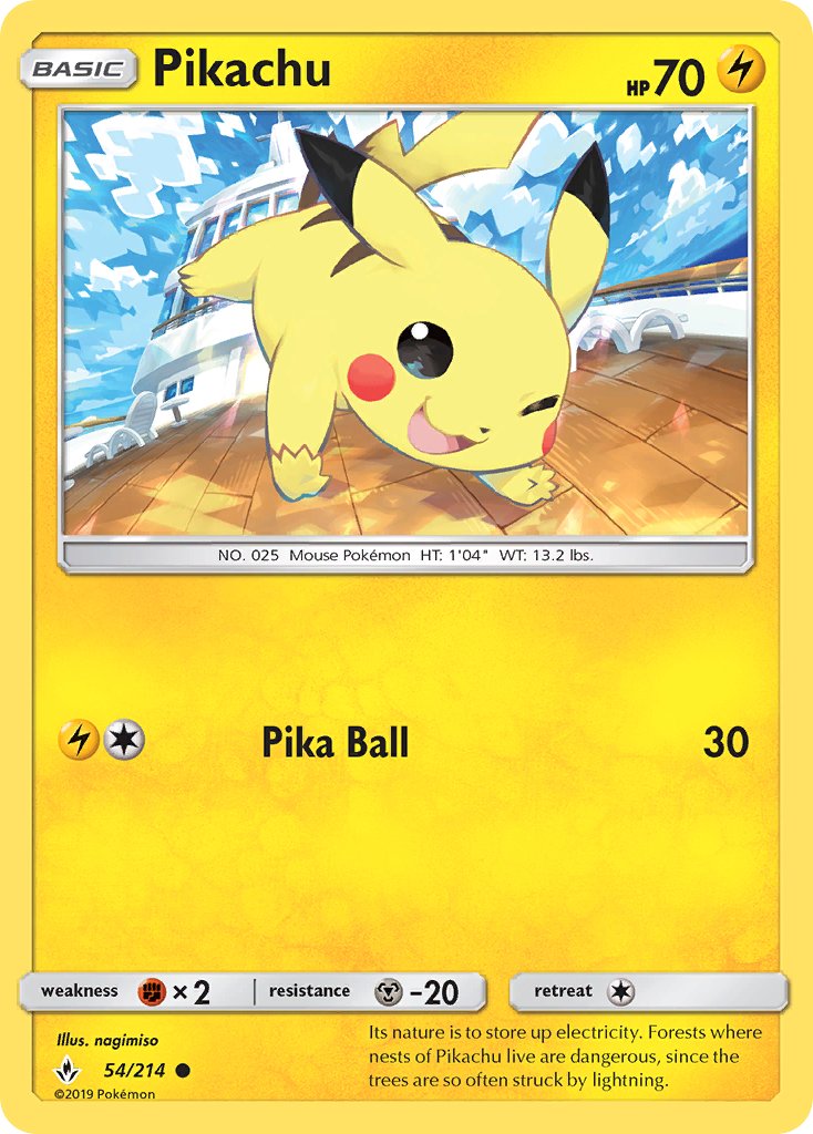 Pikachu | Unbroken Bonds 054/214