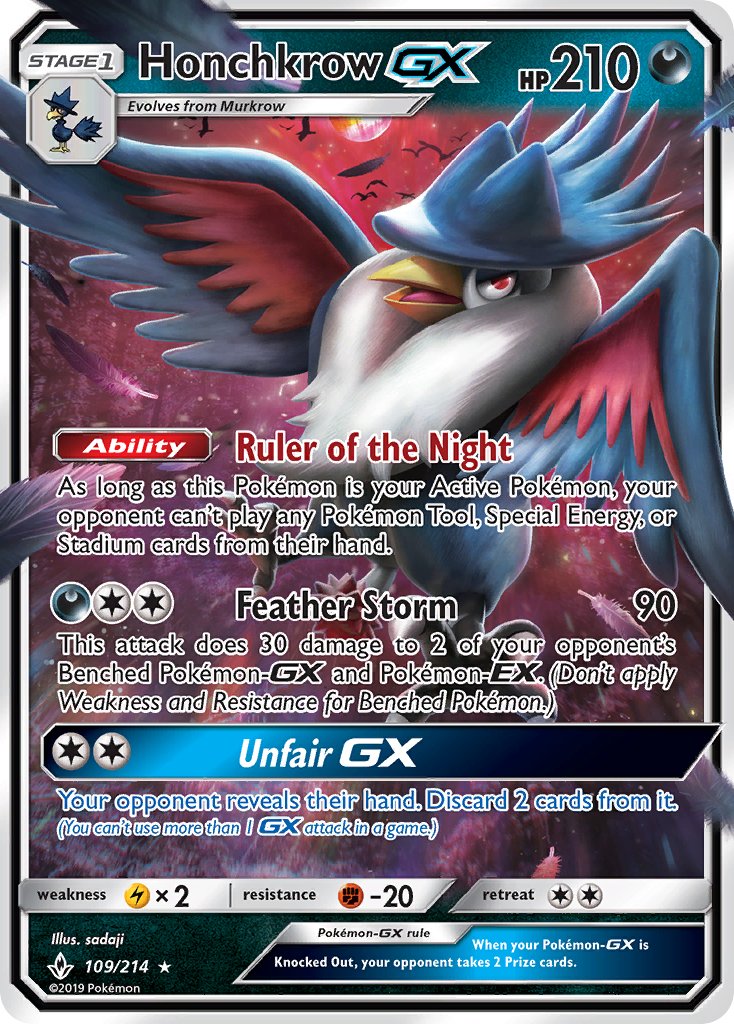 Honchkrow GX | Unbroken Bonds 109/214