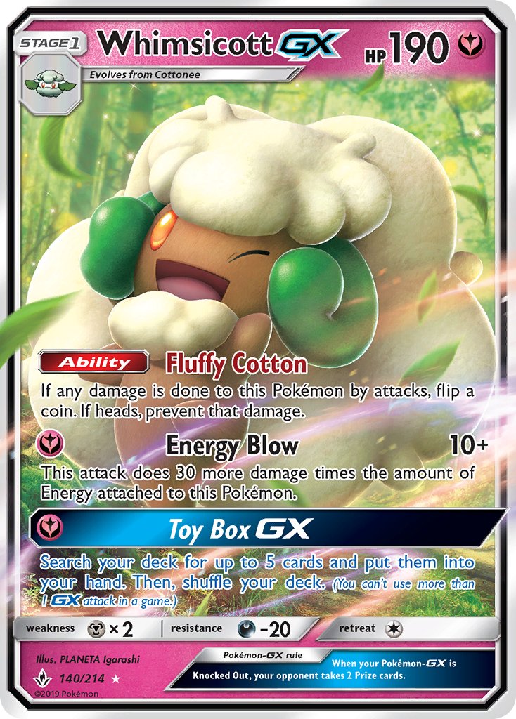 Whimsicott GX | Unbroken Bonds 140/214