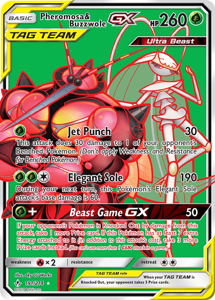 Pheromosa & Buzzwole GX | Unbroken Bonds 191/214