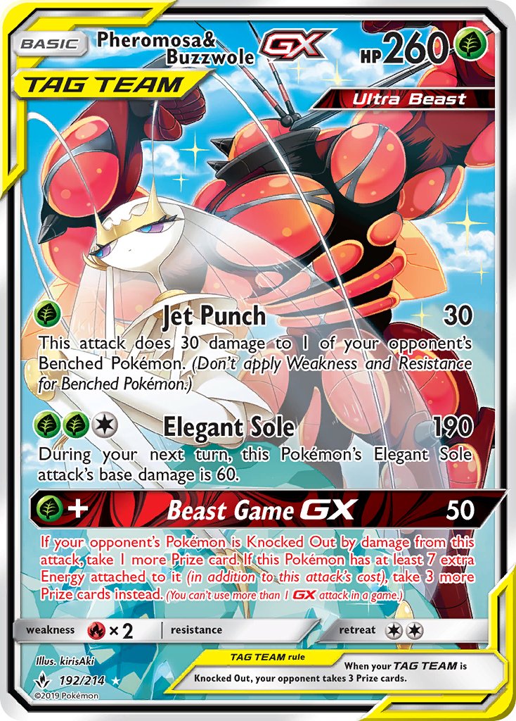 Pheromosa & Buzzwole GX | Unbroken Bonds 192/214