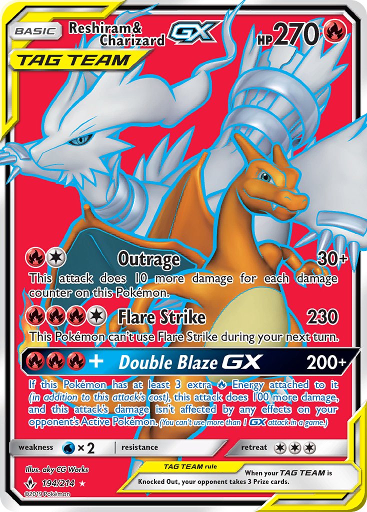 Reshiram & Charizard GX | Unbroken Bonds 194/214