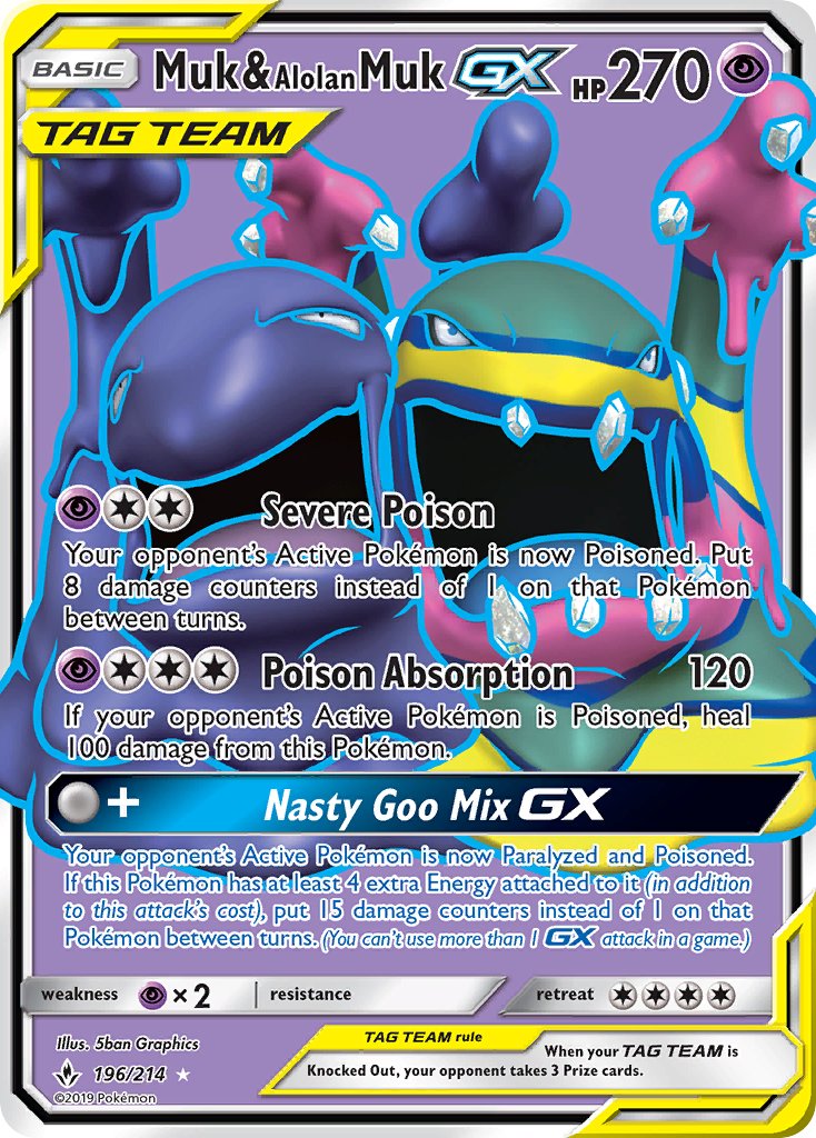 Muk & Alolan Muk GX | Unbroken Bonds 196/214