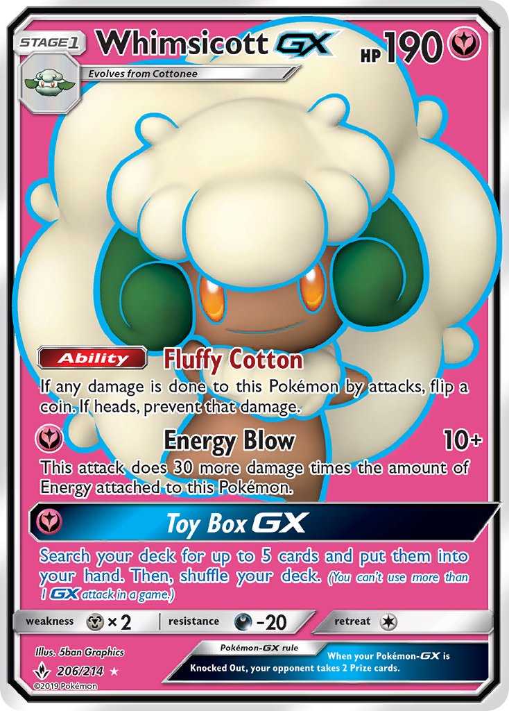 Whimsicott GX | Unbroken Bonds 206/214