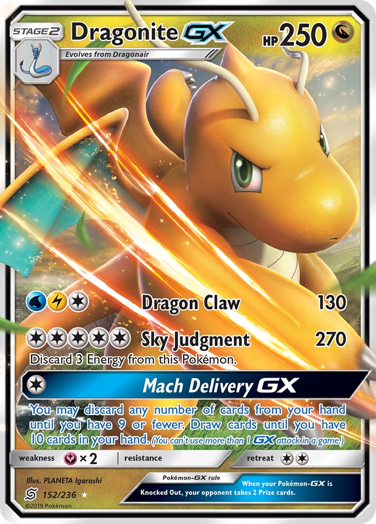 Dragonite GX | Unified Minds 152/236