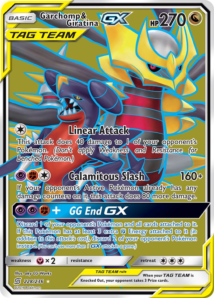Garchomp & Giratina GX | Unified Minds 228/236