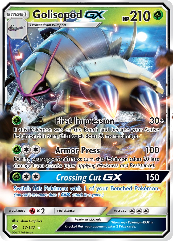 Golispod GX | Burning Shadows 17/147