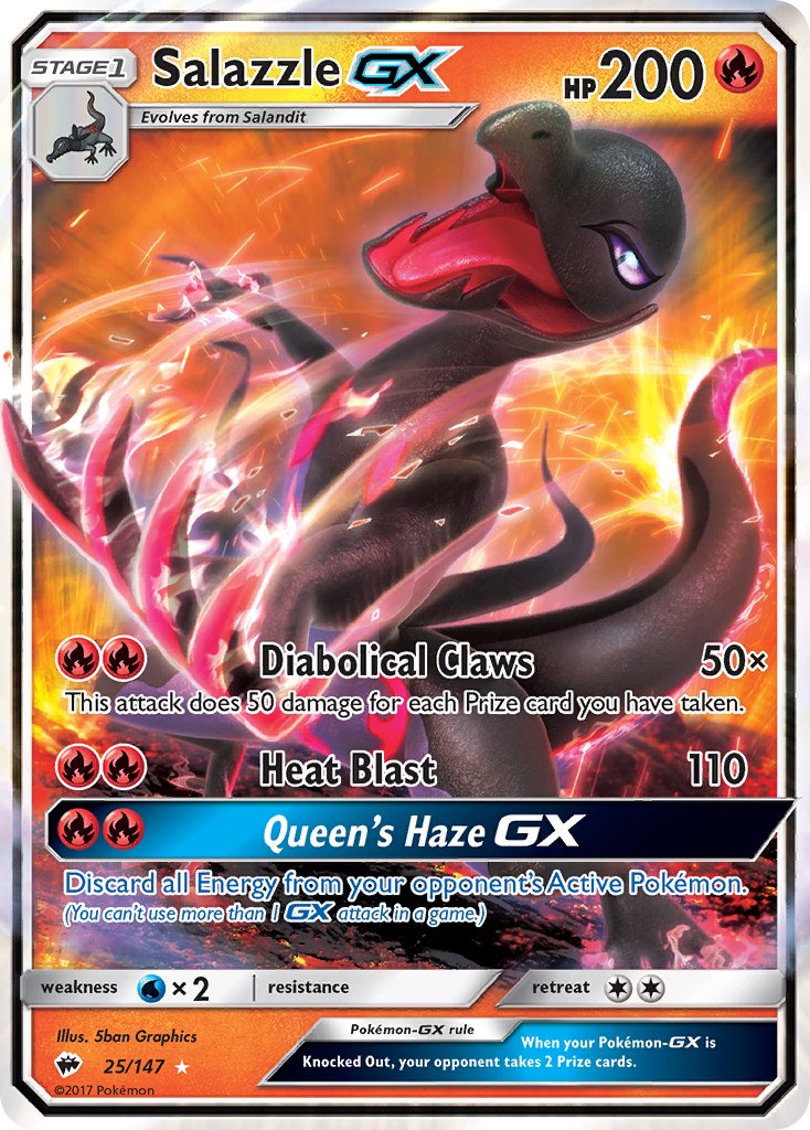 Salazzle GX | Burning Shadows 25/147