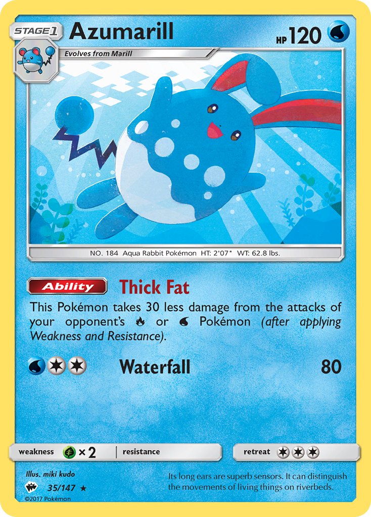 Azumarill | Burning Shadows 35/147
