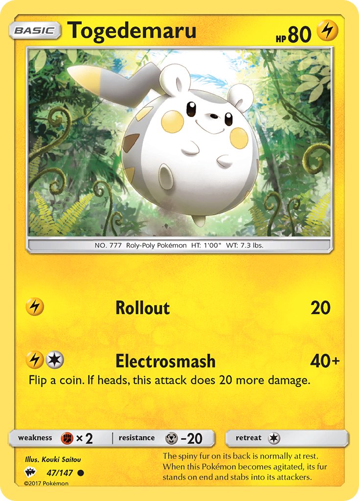 Togedemaru | Burning Shadows 47/147