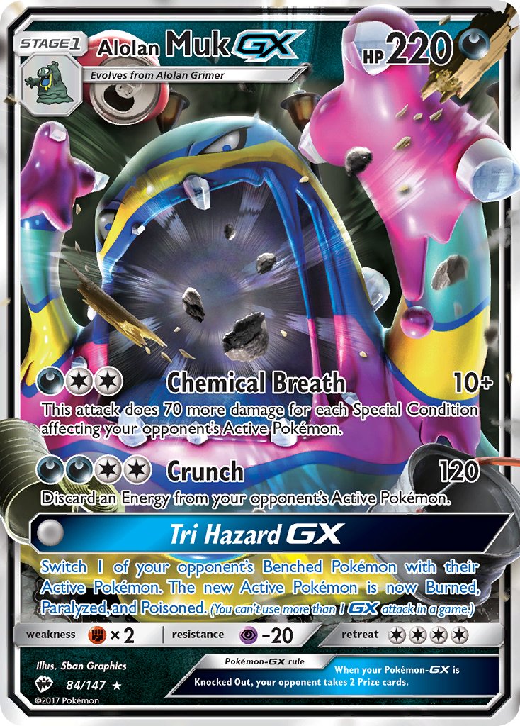 Alolan Muk GX | Burning Shadows 84/147