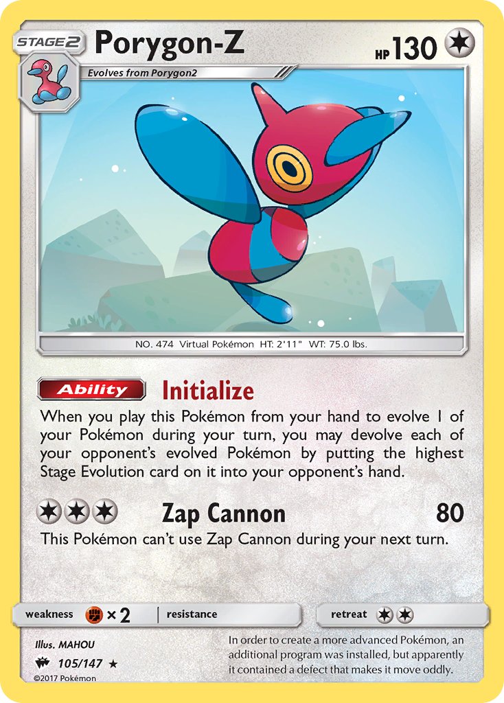 Porygon-Z | Burning Shadows 105/147