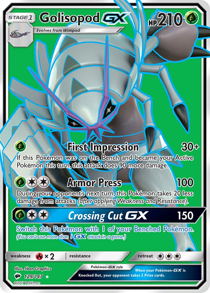 Golispod GX | Burning Shadows 129/147