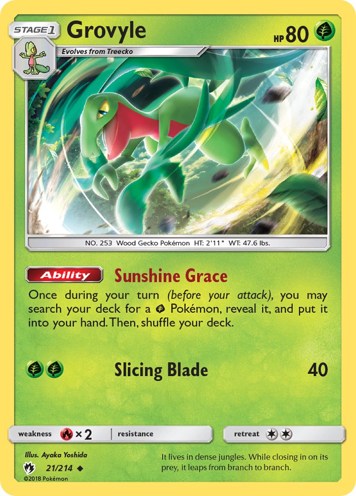 Grovyle | Lost Thunder 021/214