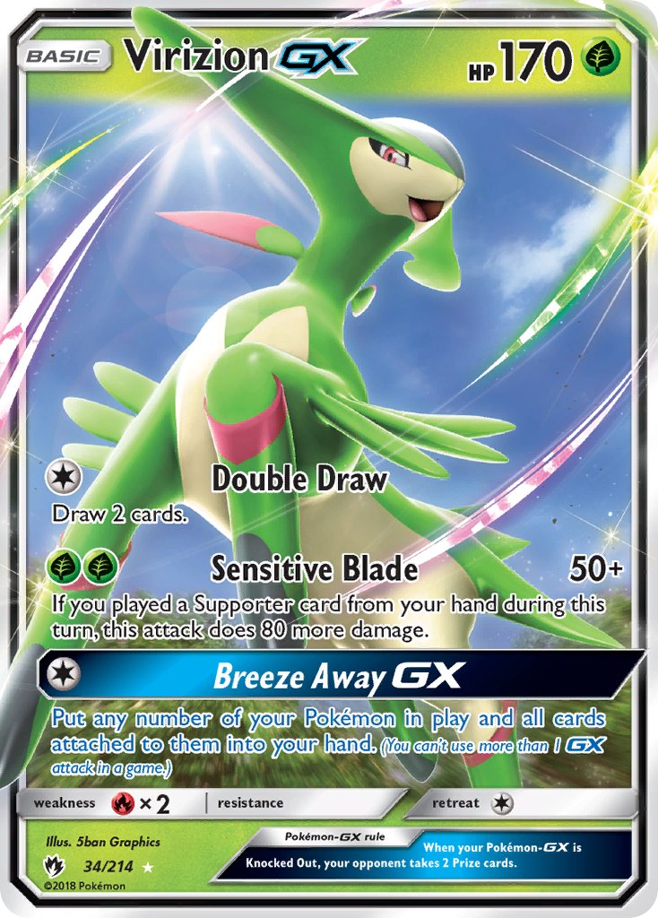 Virizion GX | Lost Thunder 034/214