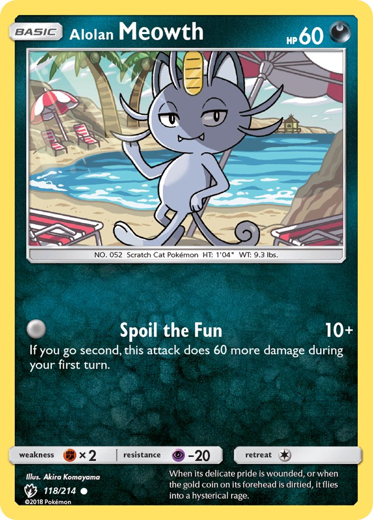 Alolan Meowth | Lost Thunder 118/214