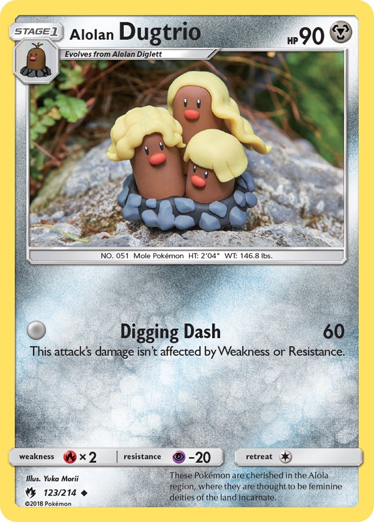 Alolan Dugtrio | Lost Thunder 123/214