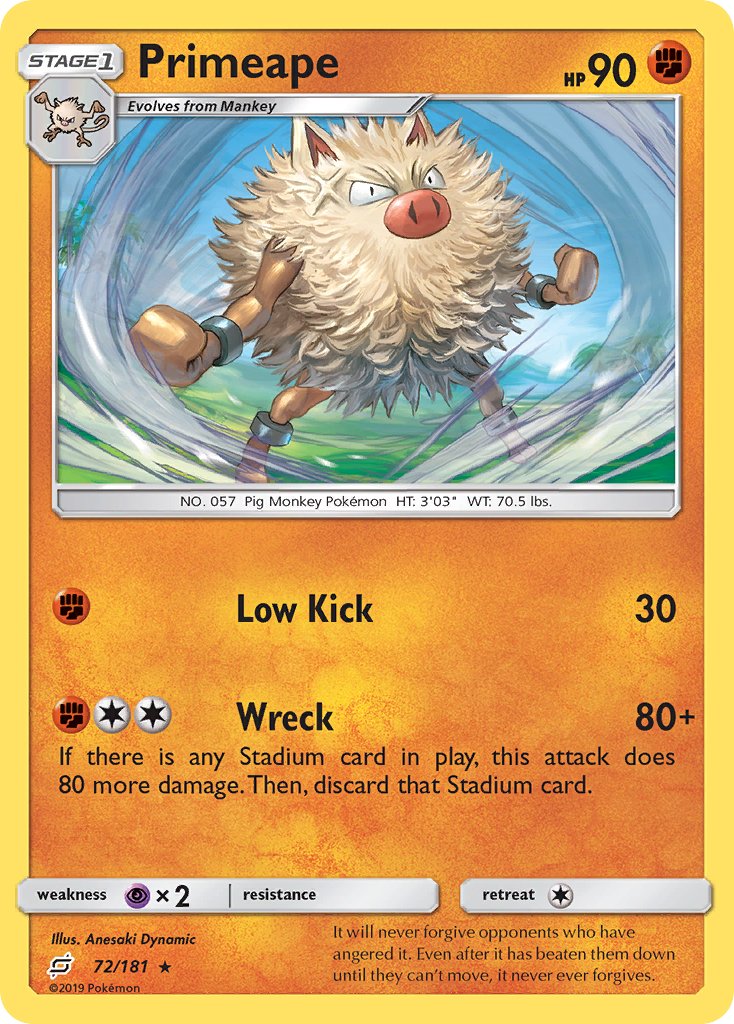 Primeape | Team Up 072/181