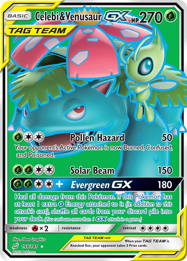 Celebi & Venasaur GX | Team Up 159/181