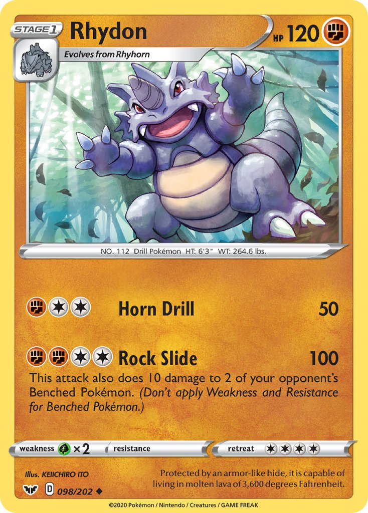 Rhydon | Sword & Shield Base Set 098/202