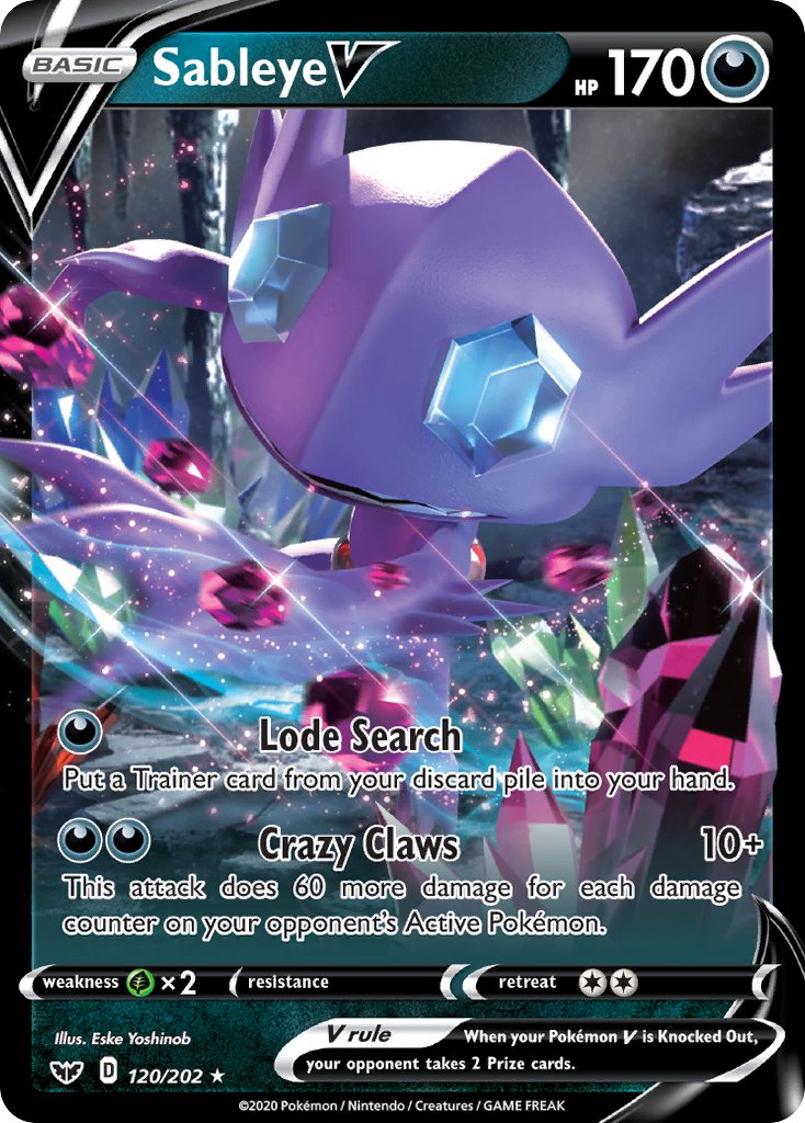 Sableye V | Sword & Shield Base Set 120/202