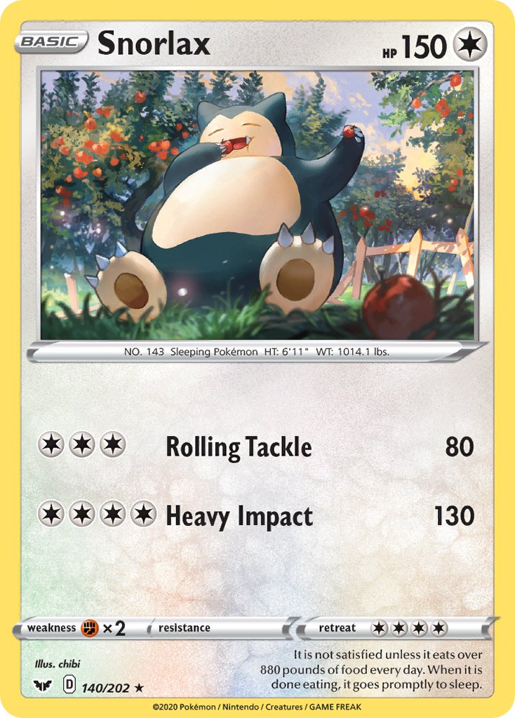 Snorlax | Sword & Shield Base Set 140/202