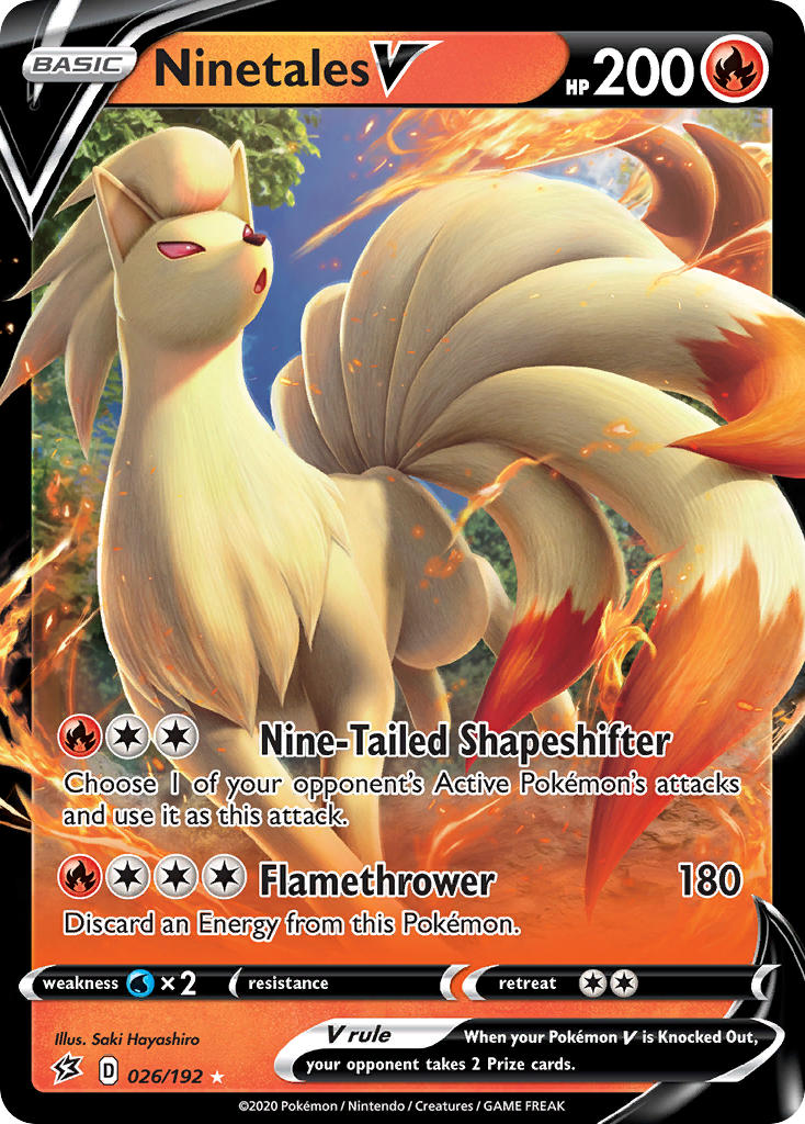 Ninetales V | Rebel Clash 026/192